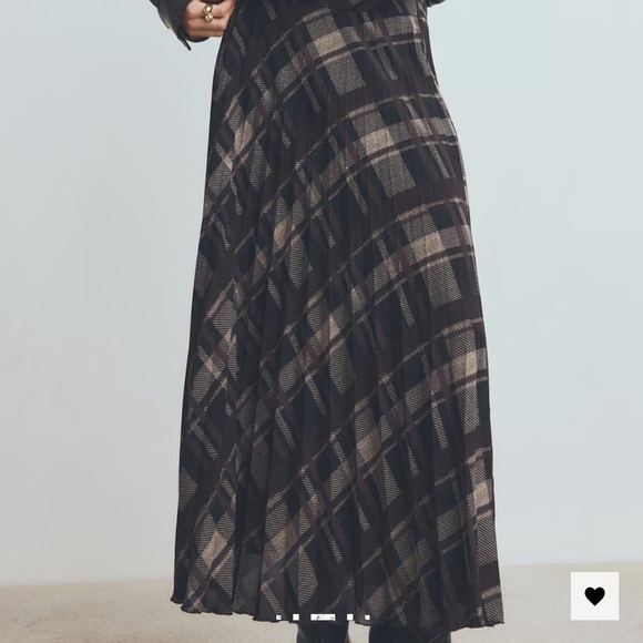 Mango plaid midi skirt - Picture 2 of 2